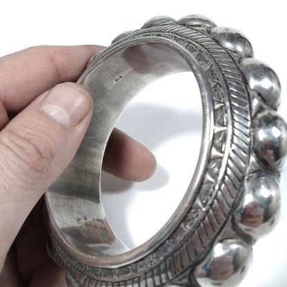 Bracciale ETNICO in argento 800 Bracciale artigianale | BRACCIALI IN ARGENTO – immagine3