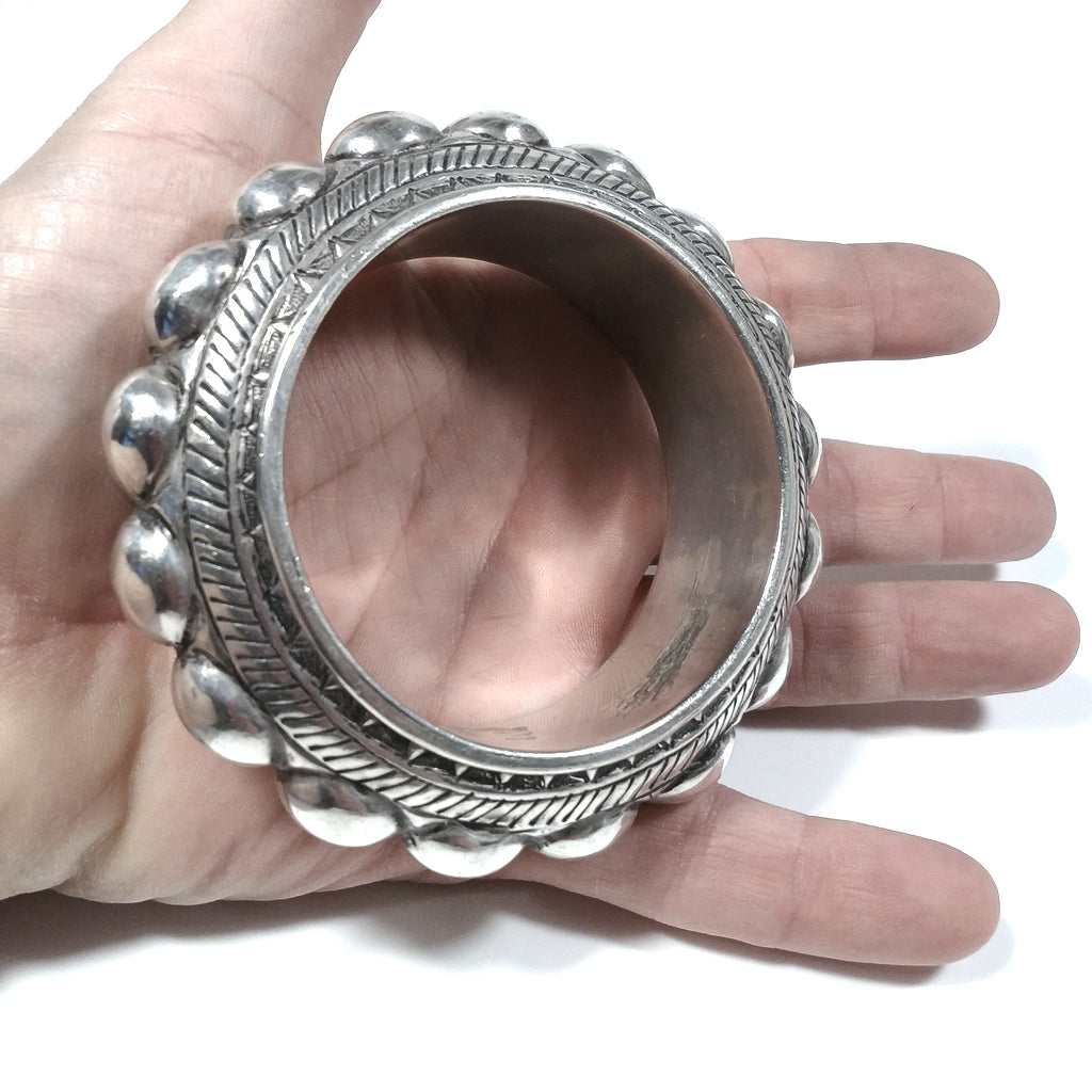 Bracciale ETNICO in argento 800 Bracciale artigianale | BRACCIALI IN ARGENTO – immagine2