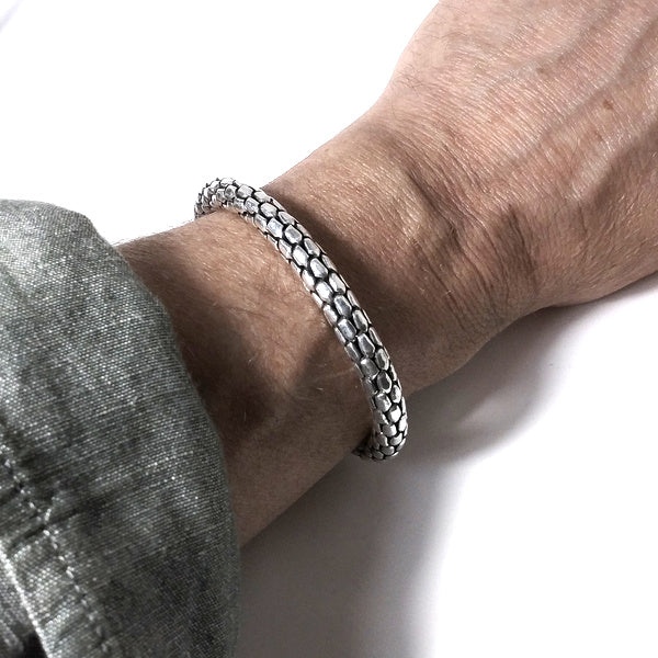 Bracciale etnico in argento 925 | Bracciale argento | Bracciale Serpente | Snake