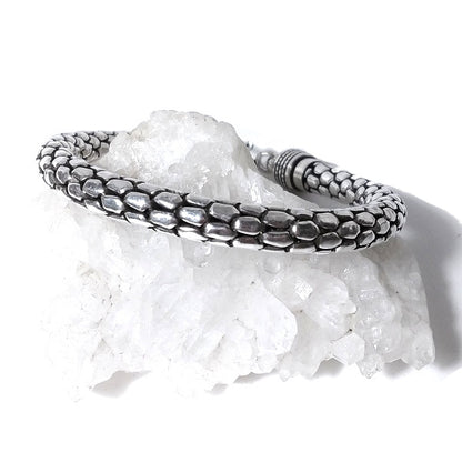 Bracciale etnico in argento 925 | Bracciale argento | Bracciale Serpente | Snake