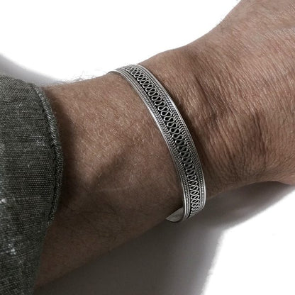 Bracciale rigido in argento 925 da UOMO