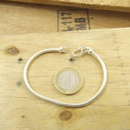 Bracciale uomo donna Snake argento tondo - SHIVARAJ – immagine2