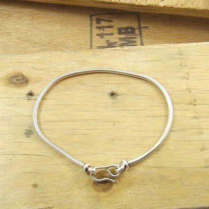 Bracciale uomo-donna Snake argento 20cm