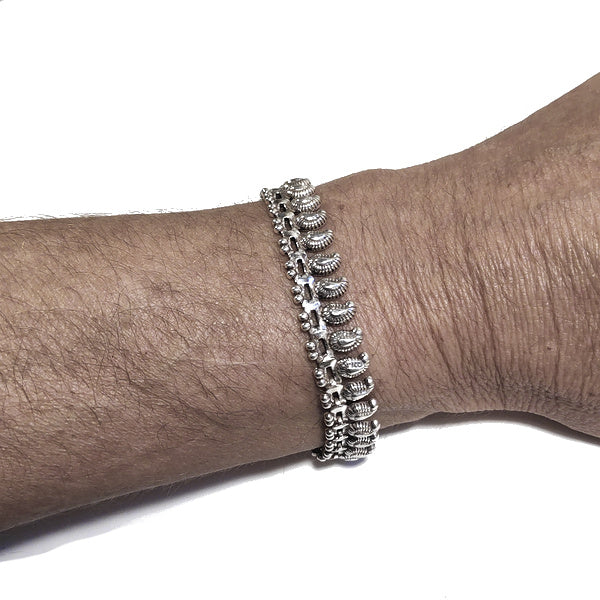 Bracciale etnico CHAKRIT in argento 925 | Bracciali indiani SNAKE originali - Il mondo di Wit