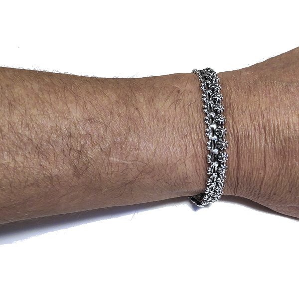 Bracciale etnico CHAITAL in argento 925 | Bracciali indiani SNAKE originali - Il mondo di Wit