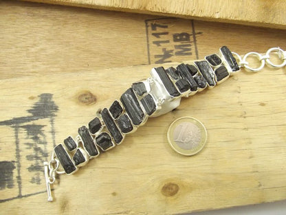 Bracciale argento 925 TORMALINA NERA – immagine3