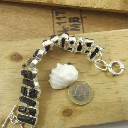 Bracciale argento 925 TORMALINA NERA – immagine4