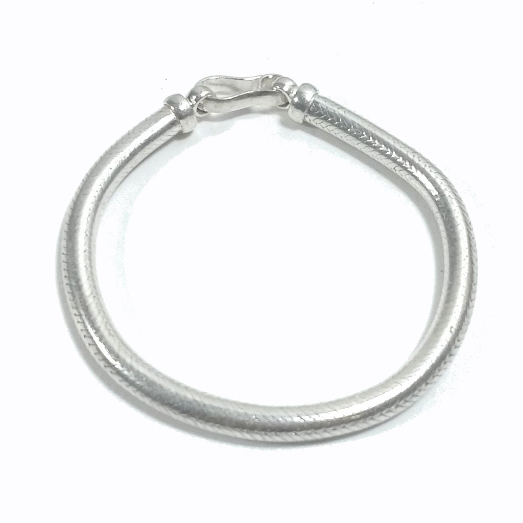 Bracciale Snake argento 925 tondo | Bracciale da UOMO e DONNA | Coda di topo 20 cm