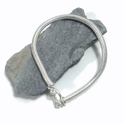 Bracciale Snake argento 925 tondo | Bracciale da UOMO e DONNA | Coda di topo 21 cm