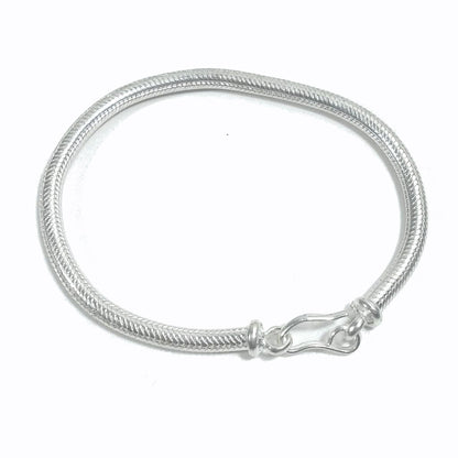 Bracciale Snake argento 925 tondo | Bracciale da UOMO e DONNA | Coda di topo