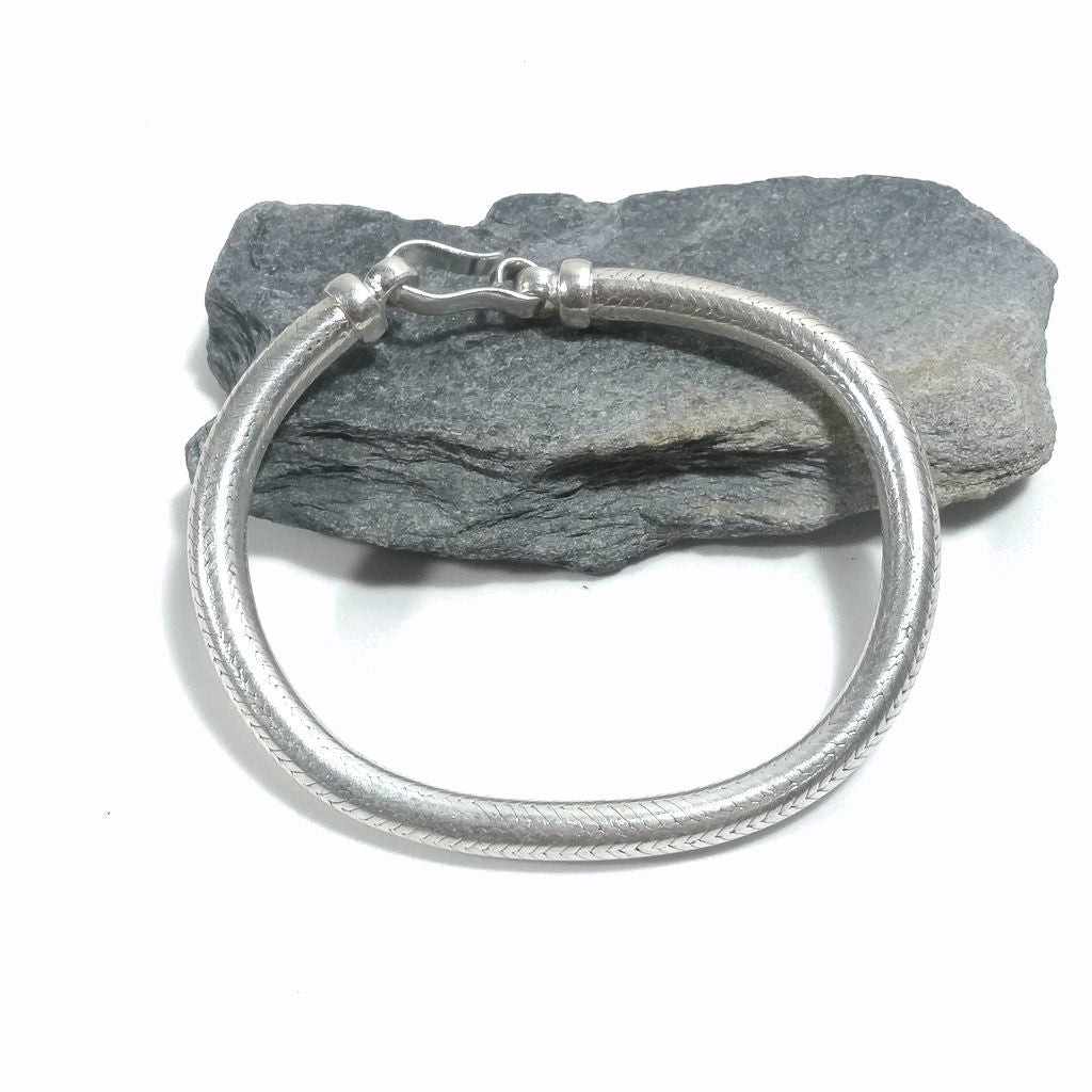 Bracciale Snake argento 925 tondo | Bracciale da UOMO e DONNA | Coda di topo 20 cm