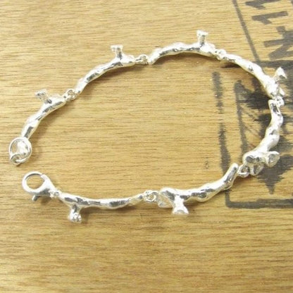 BRACCIALE ramo di CORALLO argento III - ilmondodiwit - Bracciale