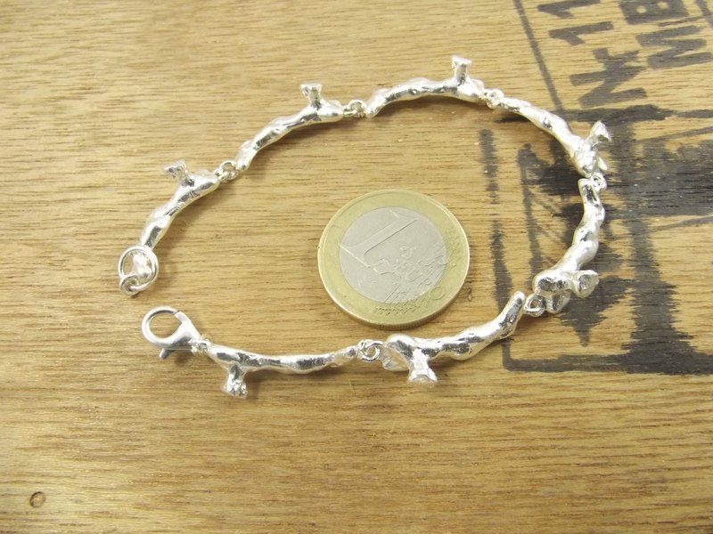 BRACCIALE ramo di CORALLO argento III - ilmondodiwit - Bracciale