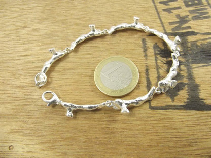 BRACCIALE ramo di CORALLO argento III - ilmondodiwit - Bracciale
