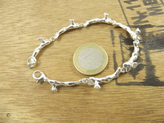 BRACCIALE ramo di CORALLO argento III - ilmondodiwit - Bracciale