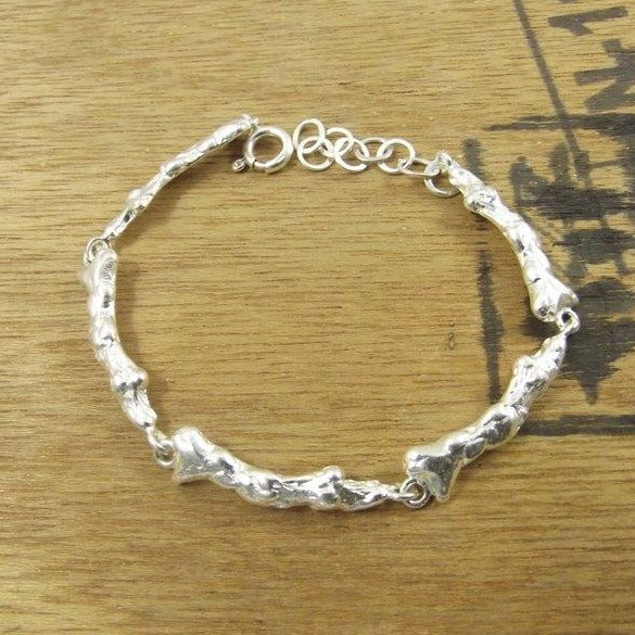 BRACCIALE ramo di CORALLO argento