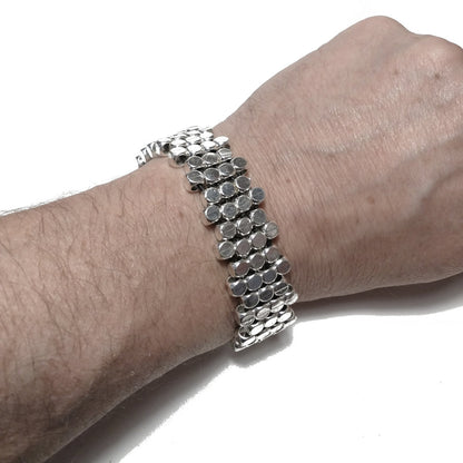 Bracciali in ottone argentato - Uomo e Donna - GIOIELLI IN OTTONE – immagine6