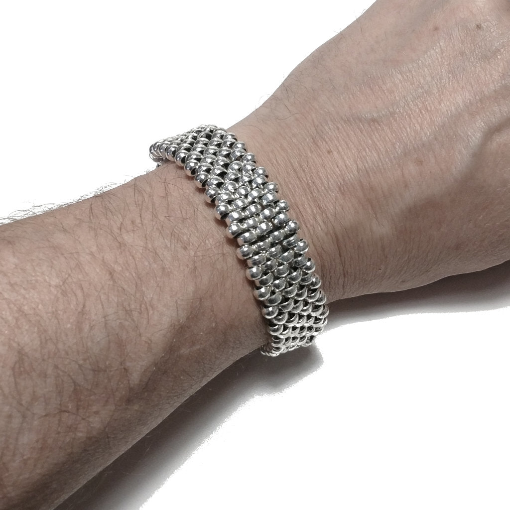 Bracciali in ottone argentato - Uomo e Donna - GIOIELLI IN OTTONE – immagine2