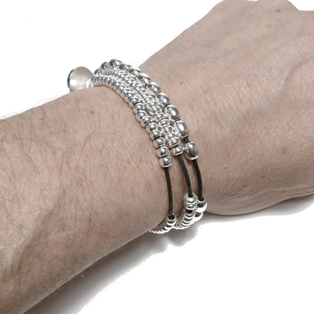 Bracciali in ottone argentato - Uomo e Donna - GIOIELLI IN OTTONE – immagine10