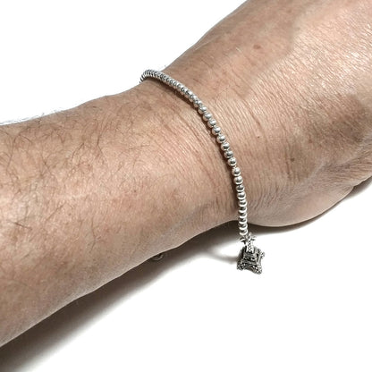 BRACCIALE ARGENTO palline d'argento e torre Eiffel | Gioielli argento Marlù