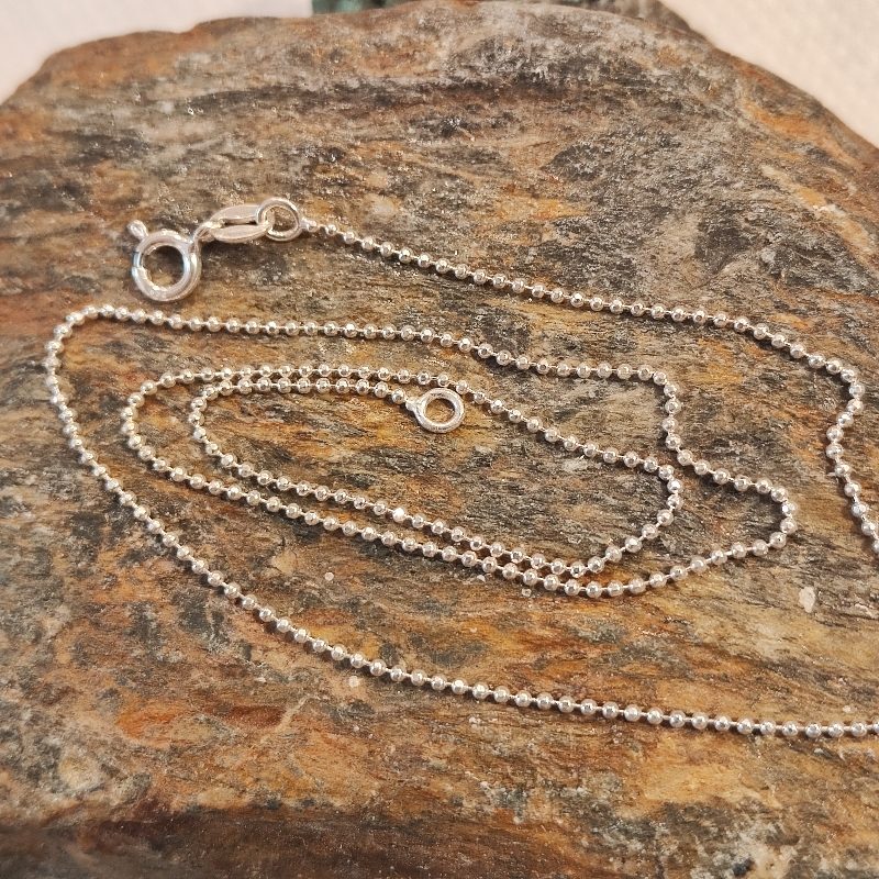 COLLANA con palline in argento 925 morbida fine - TIFFANY