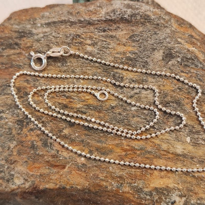 COLLANA con palline in argento 925 morbida fine - TIFFANY