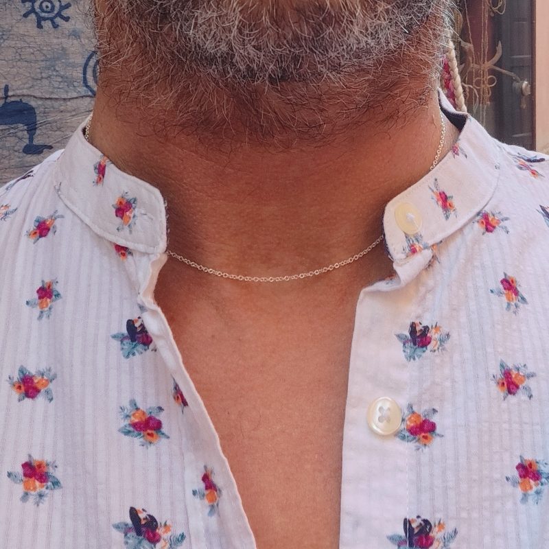 COLLANA argento 925 morbida fine - ROLLÓ