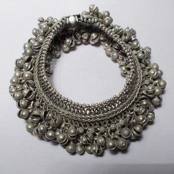 Cavigliera etnico/antico argento