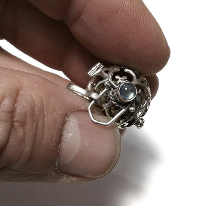 CHIAMA ANGELI | in argento 925 Ciondolo artigianale Labradorite, Turchese | GIOIELLI ETNICI – immagine4