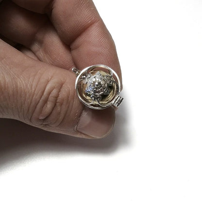 CHIAMA ANGELI | in argento 925 Ciondolo artigianale Onice nero , Cristallo di rocca  | GIOIELLI ETNICI