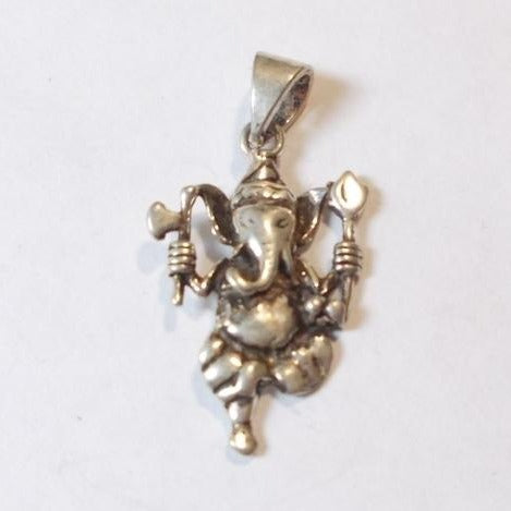 Ciondolo Ganesha  danzante in argento