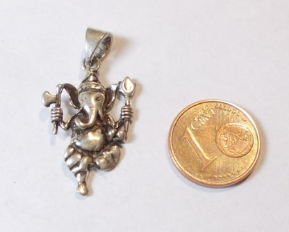 Ciondolo Ganesha danzante in argento – immagine2