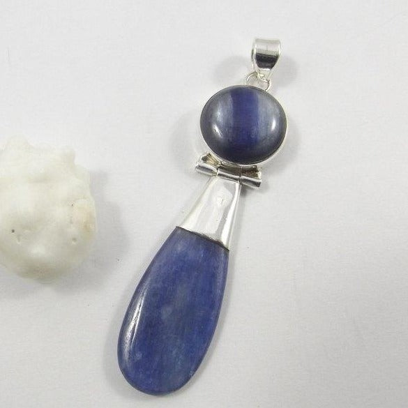 CIONDOLO Cianite argento 925 - ilmondodiwit - Ciondolo