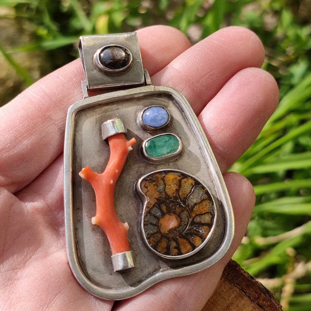 Collana di conchiglie fossili di ammonite naturale, ciondolo di ammonite in argento sterling, ciondolo di citrino, gioielli di pietra portafortuna di novembre, vera pietra preziosa fossile - Italia Collana di conchiglie fossili di ammonite naturale, ciondolo di ammonite in argento sterling, ciondolo di citrino, gioielli di pietra portafortuna di novembre, vera pietra preziosa fossile - Italia