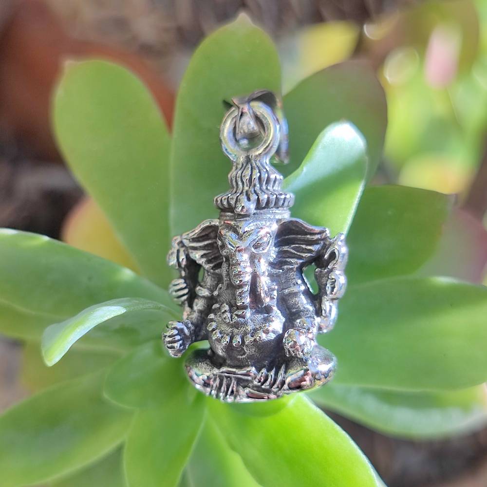 Ciondolo Ganesh in argento 925 - JHOBLA