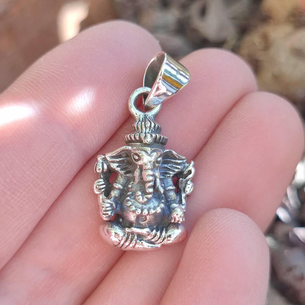 Ciondolo Ganesh in argento 925 - JHOBLA