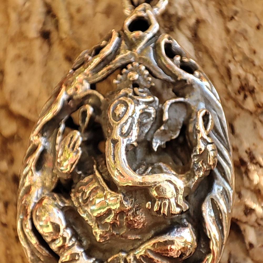 Ciondolo Ganesh in argento 925 - NAWA