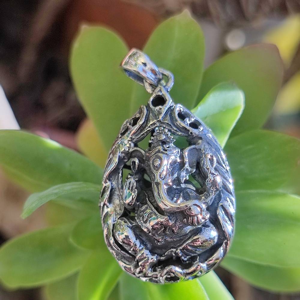 Ciondolo Ganesh in argento 925 - NAWA