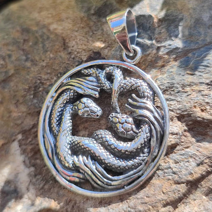 Ciondolo serpente in argento 925 - AMET