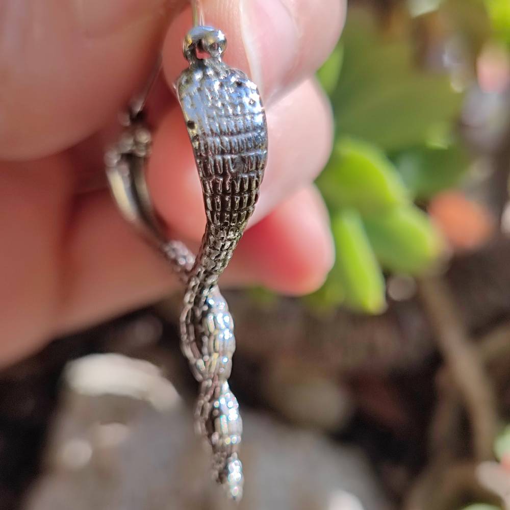 Ciondolo serpente in argento 925 - MAVLI