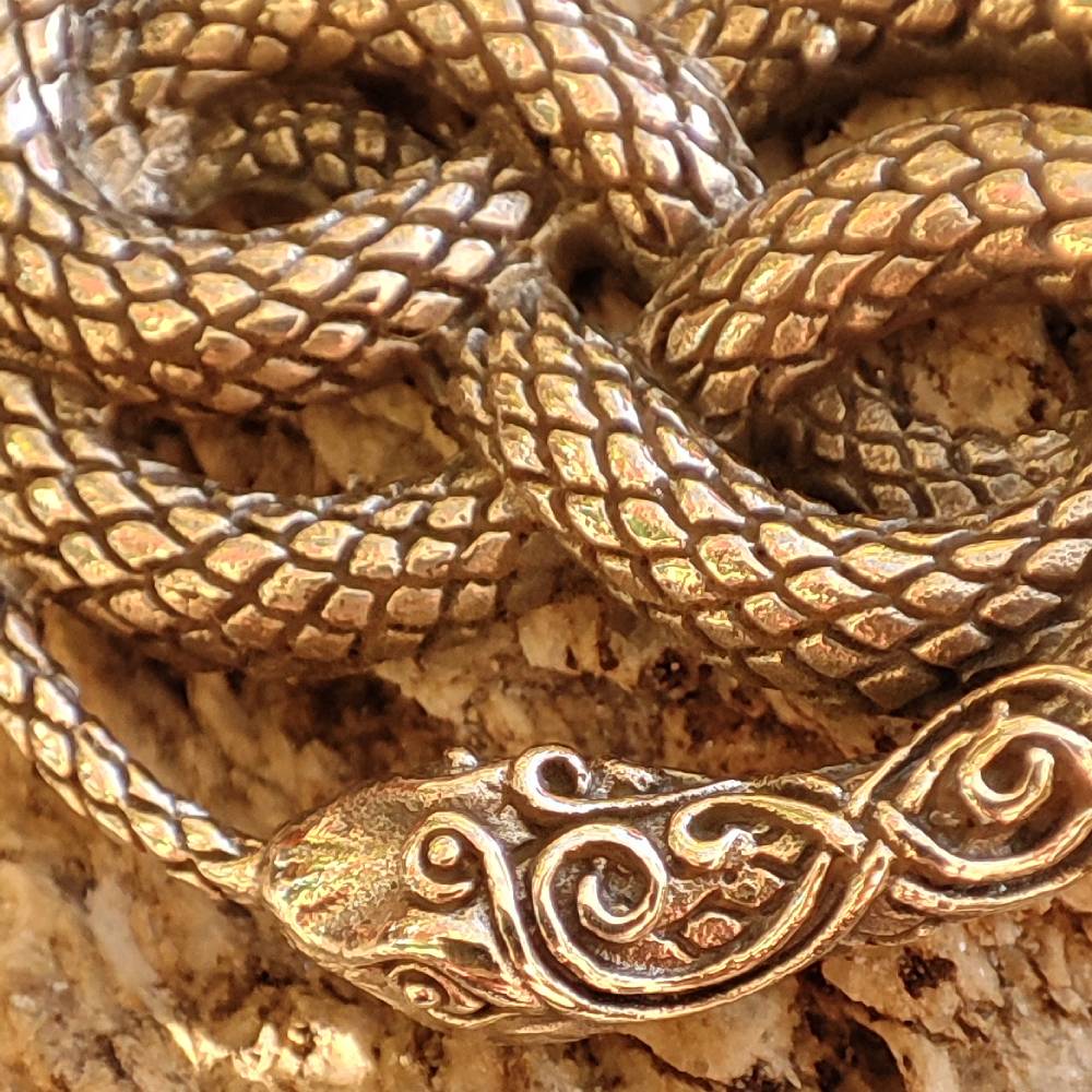 Ciondolo serpente in argento 925 - NATHDWARA