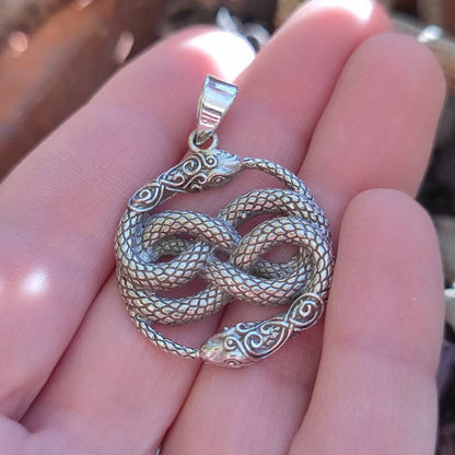 Ciondolo serpente in argento 925 - NATHDWARA