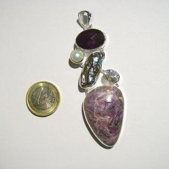 CIONDOLO argento AMETISTA - ilmondodiwit - Ciondolo