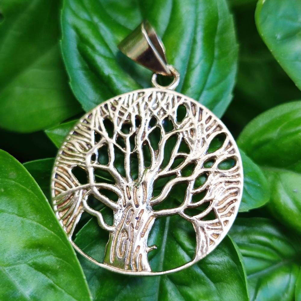 Ciondolo in ottone Albero della vita