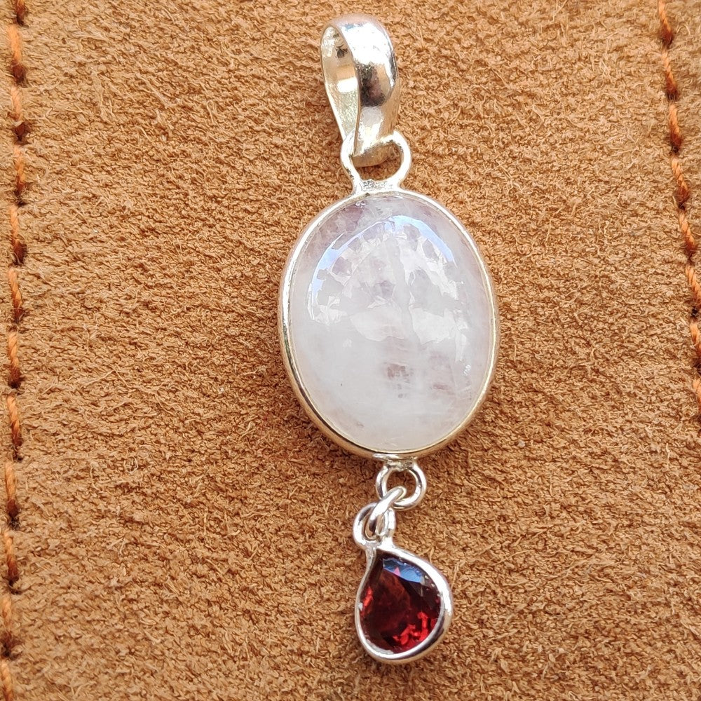 CIONDOLO pietra di luna - argento 925 | Gioielli in argento