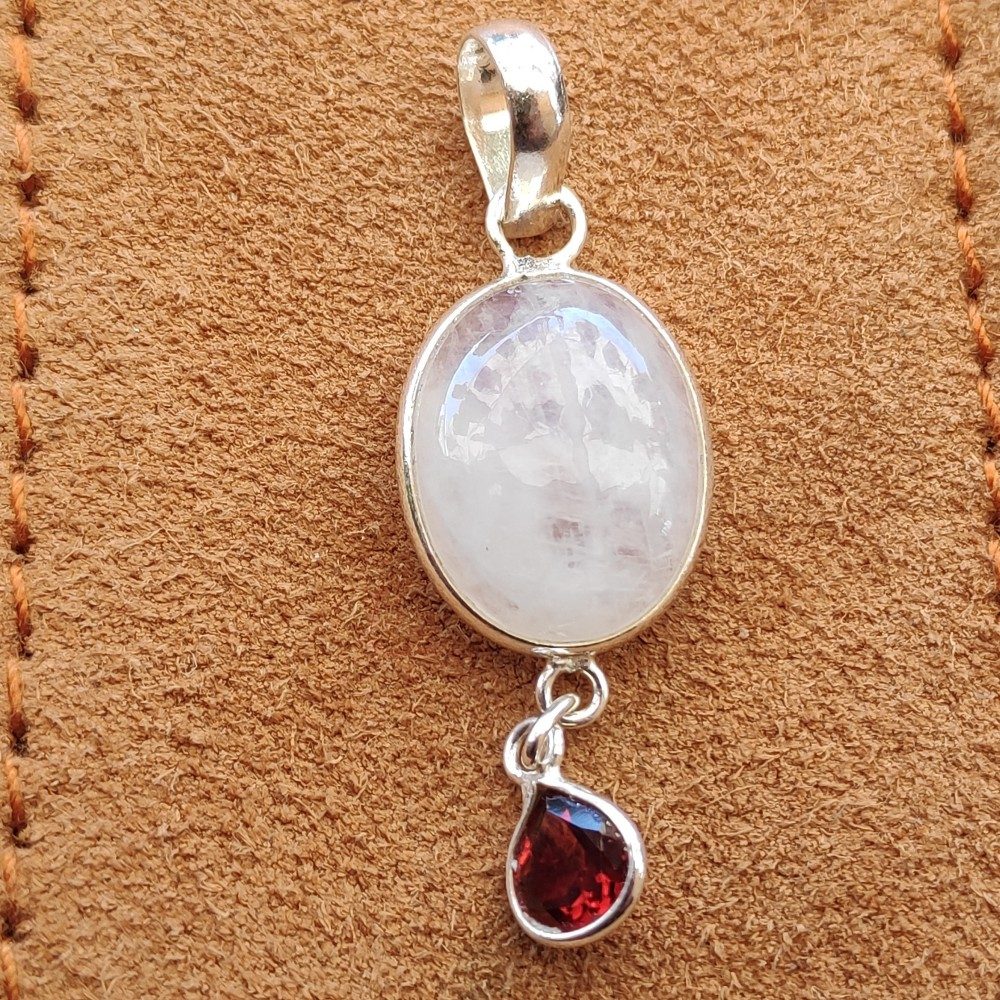 CIONDOLO pietra di luna - argento 925 | Gioielli in argento