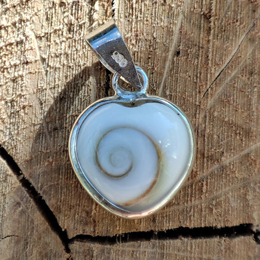 Ciondolo ABHAYA con OCCHIO di SANTA LUCIA in argento 925 Ciondolo artigianale