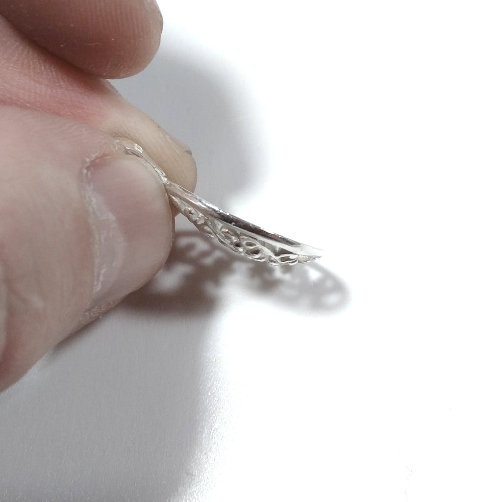 Ciondolo in argento 925 Ciondolo artigianale | FIORI – immagine4