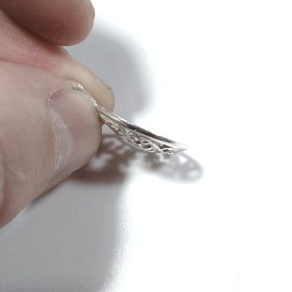 Ciondolo in argento 925 Ciondolo artigianale | FIORI – immagine4
