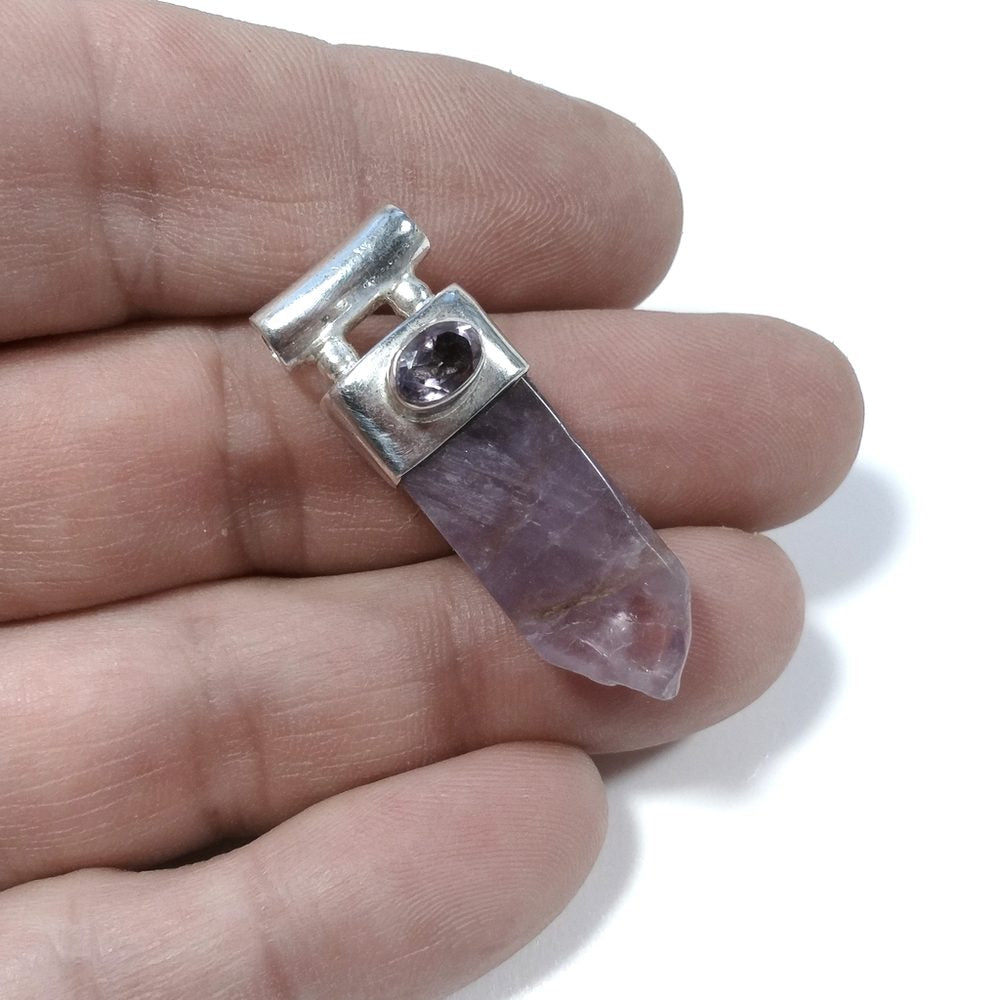 CIONDOLO PIETRA | in argento 925 con Ametista | GIOIELLI CON PIETRE – immagine8